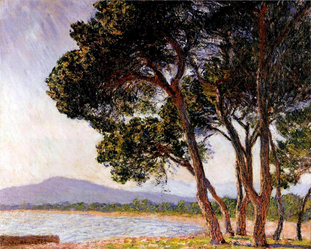 Beach in Juan-les-Pins - Claude Monet Paintings